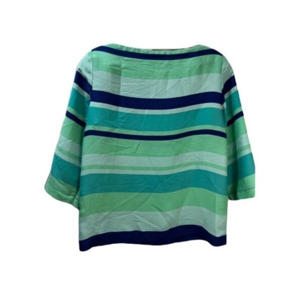 LOFT Woven Printed Rayon‎ Elbow Sleeves Blouse XSP - Picture 2 of 5